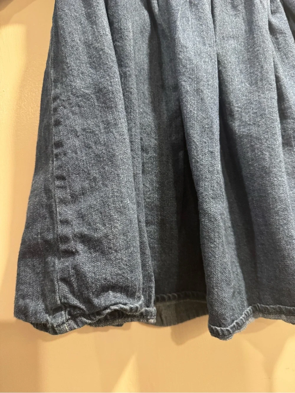 Old Navy Long Sleeve Embroidered Jean Dress 5T School Western Boho Family Photos